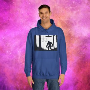 Unisex College Hoodie - The Truth Is Out There Bigfoot & UFO Design - Image 15