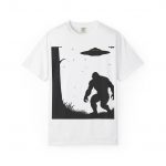 Bigfoot & UFO Unisex Garment-Dyed T-Shirt