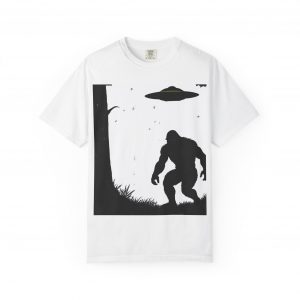 Bigfoot & UFO Unisex Garment-Dyed T-Shirt