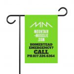 Custom Garden Banner, Outdoor Decor, Personalized House Flag, Lawn Sign, Homestead Emergency Flag