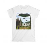 Wildest Dreams Graphic Tee for Women - Fun and Whimsical Bigfoot Design