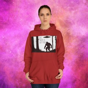 Unisex College Hoodie - The Truth Is Out There Bigfoot & UFO Design - Image 28