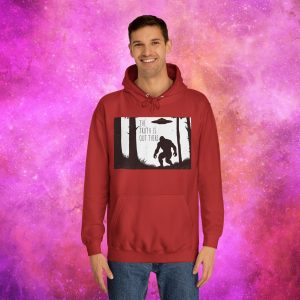 Unisex College Hoodie - The Truth Is Out There Bigfoot & UFO Design - Image 27